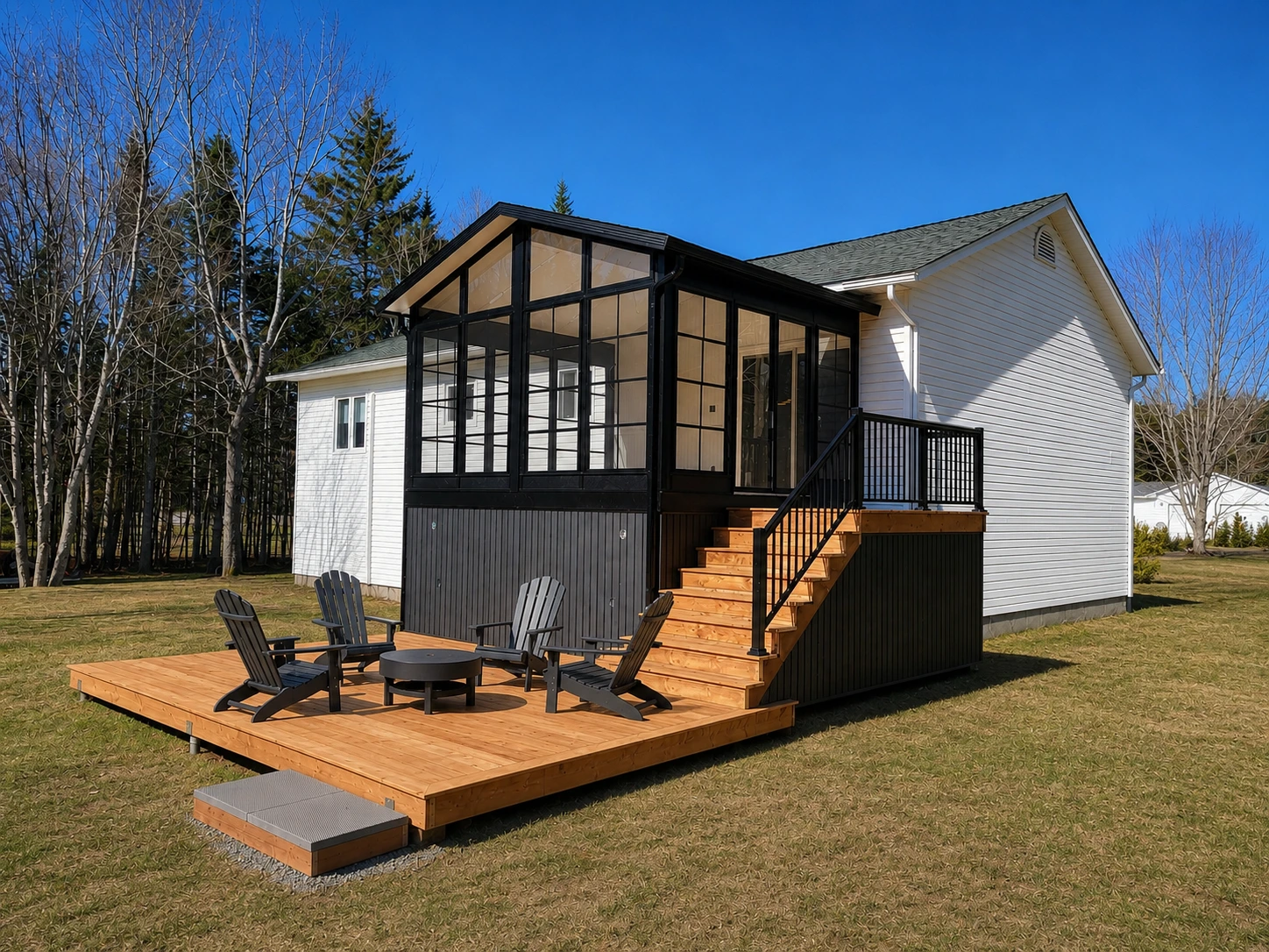 Sunspace Distinctive Sunrooms, 3-season vinyl sunroom in Central New Brunswick