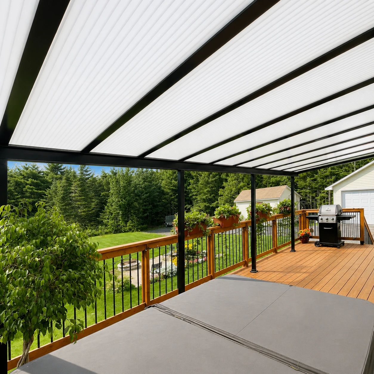 Sunspace Distinctive Sunrooms, Acrylic Patio Cover